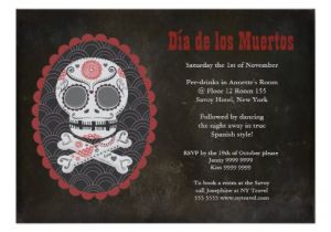 Day Of the Dead Party Invitation Template Dia De Los Muertos Day Of the Dead Party Invite 5 Quot X 7