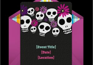 Day Of the Dead Party Invitation Template Free Dia De Los Muertos Invitations In 2019 Free Party