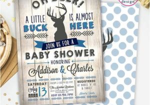 Deer Hunting Baby Shower Invitations Deer Baby Showers Baby Boy Shower Invitations and Boy