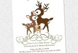 Deer Hunting Baby Shower Invitations Printable Deer Family Baby Shower Invitation Woodland