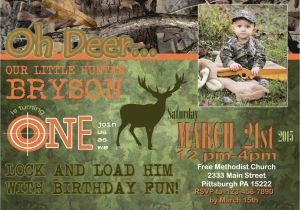 Deer Hunting Birthday Party Invitations Deer Hunting theme Birthday Invitation Camo Digital Printable
