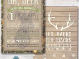 Deer Hunting Party Invitations Camo Deer Boy 39 S Birthday Party Invitation Deer Hunting