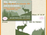 Deer Hunting Party Invitations Deer Hunting Birthday Party Invitation Buck Elk Hunting