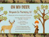 Deer Hunting Party Invitations Items Similar to Hunting Camo Deer Birthday Party