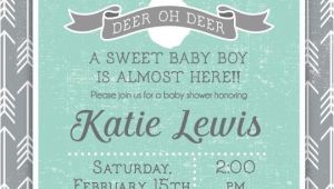 Deer themed Baby Shower Invitations 25 Best Ideas About Deer Baby Showers On Pinterest