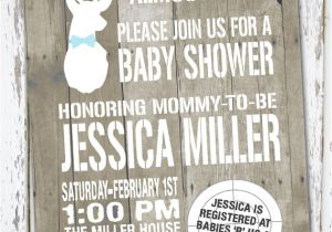 Deer themed Baby Shower Invitations Hunting theme Sweet Lil Deer Baby Shower Invitation by
