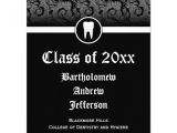 Dental Graduation Invitations Black and White Dental School Graduation Dentistry 4 25 Quot X