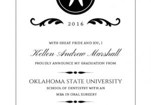 Dental Graduation Invitations Dental School Graduation Announcement Wording