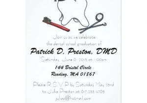Dental School Graduation Invitations Dental School Graduation Invitation Zazzle