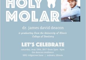 Dental School Graduation Invitations Holy Molar Dental School Graduation Invitation Dental
