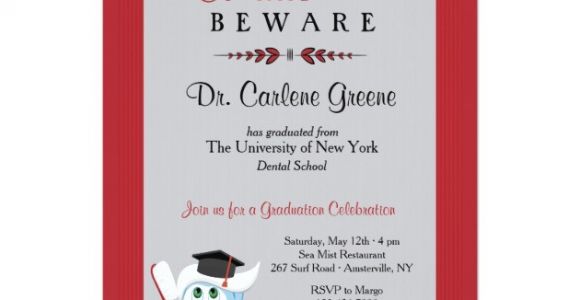 Dental School Graduation Invitations Personalized Dental School Graduation Invitations