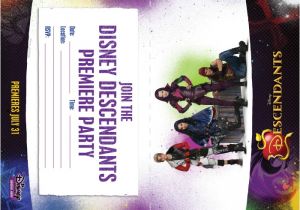 Descendants Party Invitations Printable Free Disney Descendants Party Ideas Food Crafts and Family