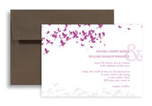 Design Your Own Wedding Invitation Template Design Your Own butterfly Wedding Invitation Example 7×5