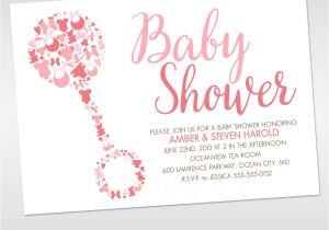 Designer Baby Shower Invitations Custom Design Baby Shower Invitations