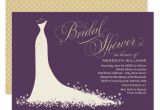 Designer Bridal Shower Invitations Bridal Shower Invitation Elegant Wedding Gown Zazzle Com