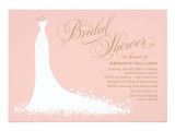 Designer Bridal Shower Invitations Bridal Shower Invitation Elegant Wedding Gown Zazzle