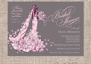 Designer Bridal Shower Invitations Elegant Christian Bridal Shower Invitation by Diconshadesigns
