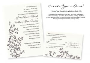 Designing Your Own Wedding Invitations Create Your Own Wedding Invitation Suite 17b