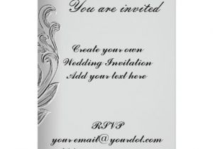Designing Your Own Wedding Invitations Create Your Own Wedding Invitation Zazzle