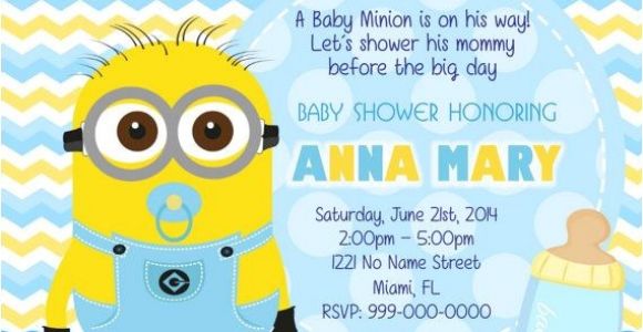 Despicable Me Baby Shower Invitations Baby Minion Despicable Me Quotes Quotesgram