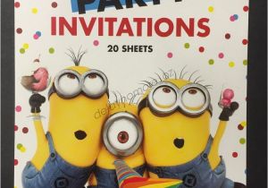 Despicable Me Baby Shower Invitations Despicable Me Minion themed Birthday Baby Shower Party