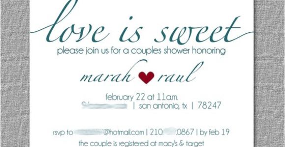 Dessert themed Bridal Shower Invitations Couples Wedding Shower Invitation Dessert themed Wedding
