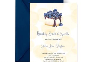 Dessert themed Bridal Shower Invitations Mod Sweet Bridal Shower Invitation Yellow and Blue