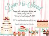 Dessert themed Bridal Shower Invitations "love is Sweet" Dessert themed Shower Invitation there