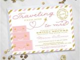 Destination Wedding Bridal Shower Invitations Traveling From Miss to Mrs – Destination Wedding Bridal