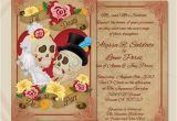 Dia De Los Muertos Wedding Invitations Dia De Los Muertos Wedding Invitation Close Up by
