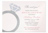 Diamond Bridal Shower Invitations Bridal Shower Invitation Diamond Ring Design