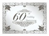 Diamond Wedding Invitation Template 60th Wedding Anniversary Invitation Card Zazzle