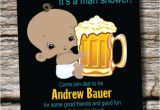 Diaper and Beer Party Invitations Man Shower African American Beer and Babies Diaper Party