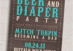 Diaper and Beer Party Invitations Rustic Beer Diaper Party Invitation by Jenrikdesigns On Etsy
