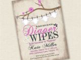Diaper and Wipes Baby Shower Invitation Wording Baby Shower Invitation Diaper and Wipes Baby Shower