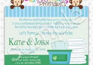Diaper and Wipes Party Invites Diaper Party Invitations Party Invitations Ideas