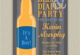 Diaper Party Invitation Beer and Diaper Party for Dad Printable by Doubleudesign