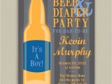 Diaper Party Invitation Beer and Diaper Party for Dad Printable by Doubleudesign