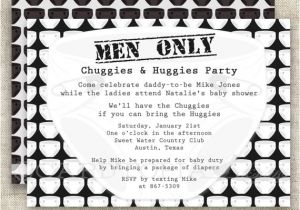 Diaper Party Invitations for Men Diaper Party Men Only Baby Shower Invitations Chuggies and