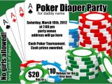 Diaper Poker Party Invitations Poker Diaper Party Card Digital File 4×6 or 5×7 by