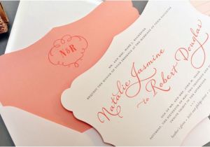 Die Cut Wedding Invites Die Cut Wedding Invitations by Smitten On Paper