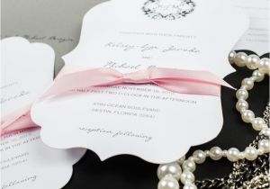 Die Cut Wedding Invites Die Cut Wedding Invitations too Chic Little Shab