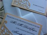 Die Cut Wedding Invites Lasercut Wedding Invitation Sleeve Pocket Elegant Swirl