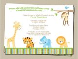 Digital Baby Shower Invitations Email Digital Jungle theme Baby Shower Invitation Safari Zoo