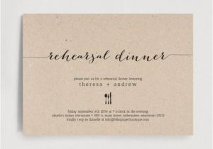 Dinner Invitation Template Wedding Rehearsal Dinner Invitation Wedding Rehearsal Editable