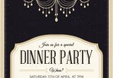 Dinner Party Invitation Template Classy Chandelier Dinner Party Invitation Template Free