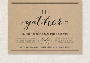 Dinner Party Invitation Template Let 39 S Gather Dinner Party Invitation Printable by