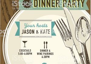 Dinner Party Invitation Template Vertical Elegant Dinner Party Invitation Design Template