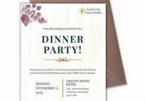 Dinner Party Invitation Template Word 33 Dinner Invitation Templates Psd Vector Eps Word