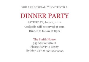 Dinner Party Invitation Templates Free Download Dinner Invitation Template Free Ctsfashion for Business